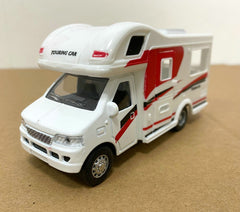 5.5-inch alloy pull-back caravan model