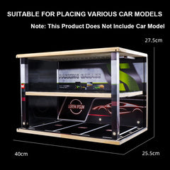 1/64 garage parking lot alloy car model car scene storage display box