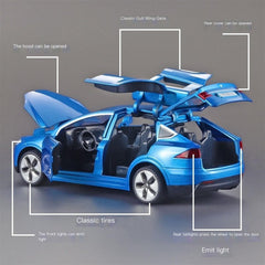 1:32 Tesla Model X Alloy Car Model Car