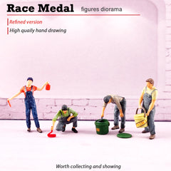 Race Medal 1/64 1/87 Character model scene Adult toy Static hand work Paint painting art painter set Fine paint finished product
