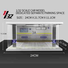 1/32 1/24 1/18 Scale Lighting Parking Lot Assembly Toy Diecast Alloy Model Car Garage DIY Scene Collection Display Toy Car Gift