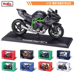 1:12 BMW Kawasaki Suzuki Yamaha KTM alloy motorcycle genuine authorized die-casting model toy car collection gift