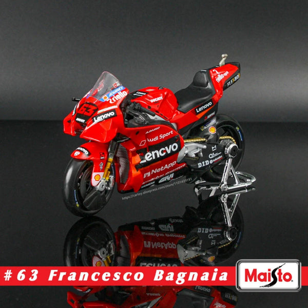 1:18 2022 Yamaha Factory Racing Team #21 Morbidelli #20 Quartararo Licensed Simulation Alloy Motorcycle Model Collecti