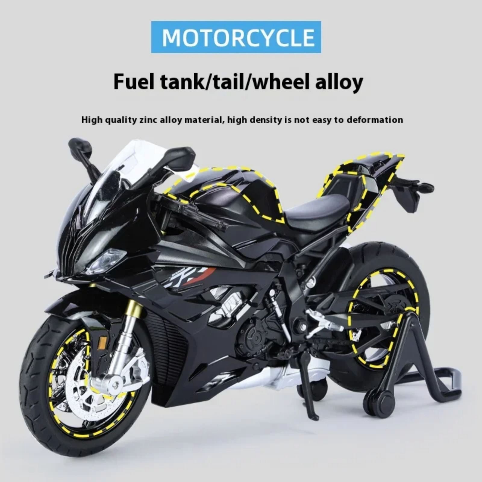 1:12 BMW RRS1000 Alloy Diecast Motorcycle Model Collect Hobbies Simulation Racing Model Super Sport Miniature Collection Gifts