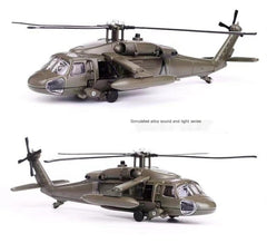 1:72 Huayi J64-3 alloy Black Hawk armed helicopter military model