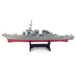 Missile destroyer ship model static toy with display stand warship model DIY