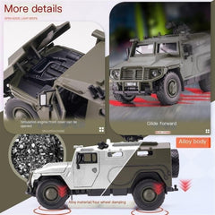 1/32 Tiger Fighting Vehicle Russian Jeep Military Vehicle Alloy Car Model